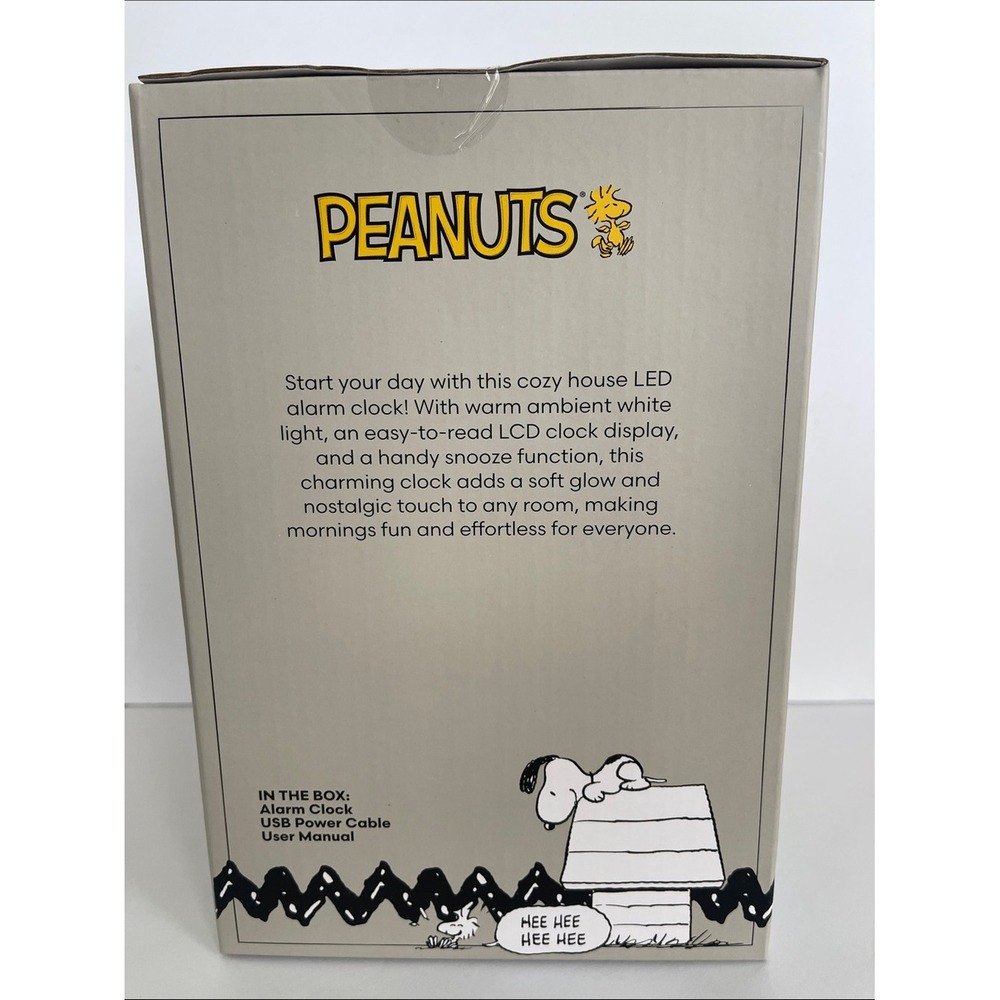 Peanuts Snoopy LED Alarm Clock NEW - Picture 4 of 9